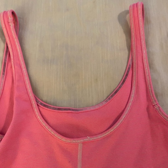 Lululemon Daily Tank Wee Stripe Dune Flash Pink - Picture 10 of 13